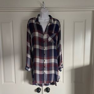 Sneak Peak plaid tunic dress